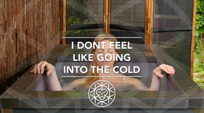 What should I do if I feel like I don’t want to go into an ice bath?