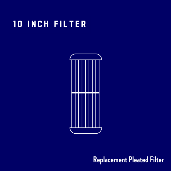10 inch Pleated Filter