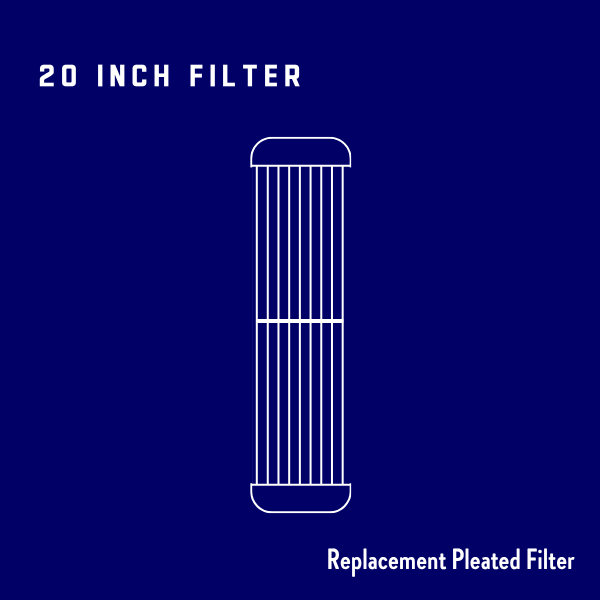 20 inch Pleated Filter