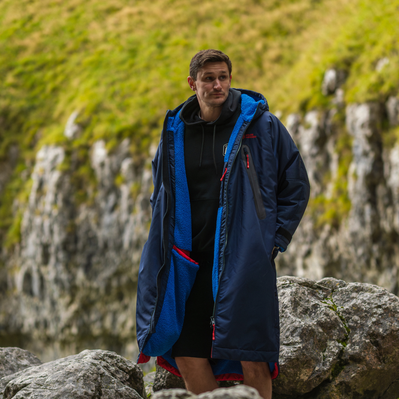 Unisex Brass Monkey Dip Coat Navy