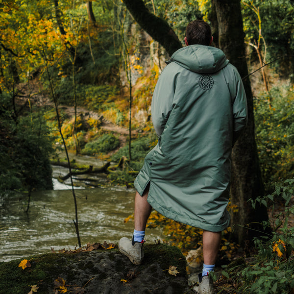 Unisex Brass Monkey Dip Coat Sage