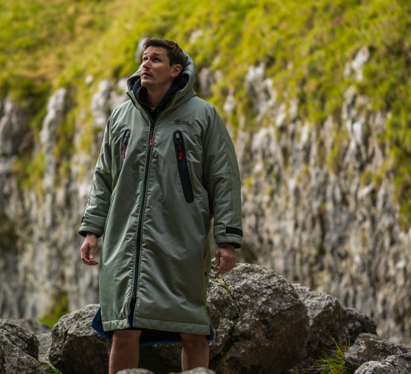 Unisex Brass Monkey Dip Coat Sage