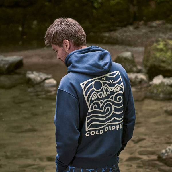 Men's Cold Dipper Navy Hoodie