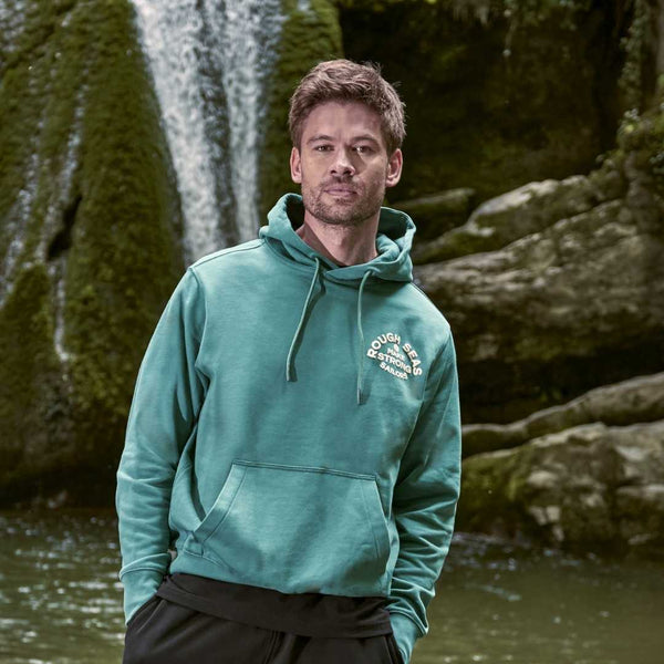 Men's Rough Seas Make Strong Sailors Green Hoodie