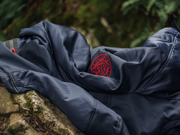 Unisex Brass Monkey Dip Coat Navy