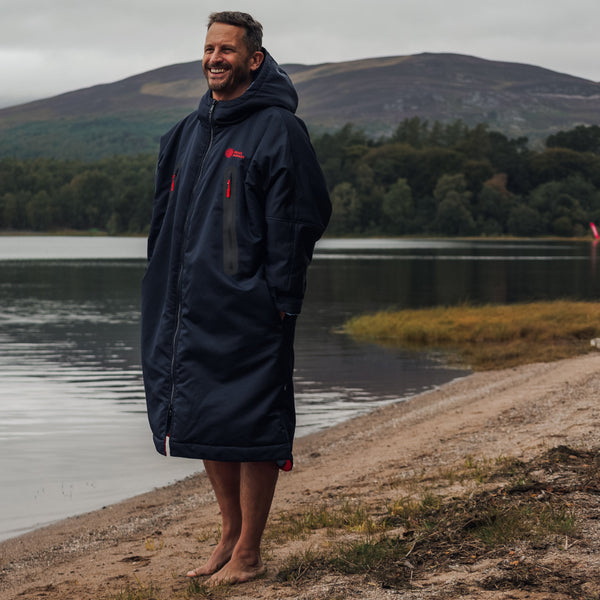 Unisex Brass Monkey Dip Coat Navy