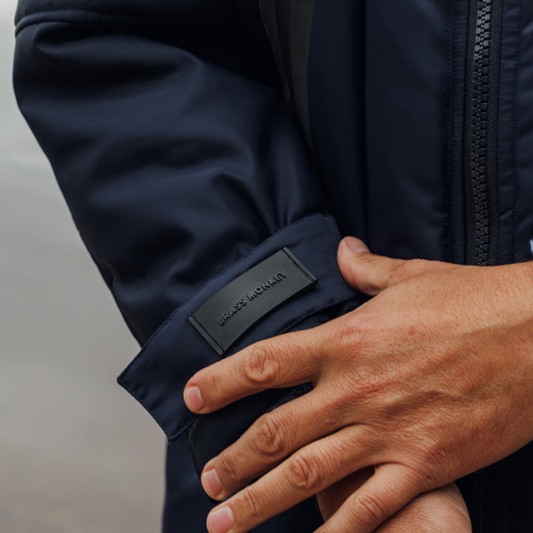 Unisex Brass Monkey Dip Coat Navy