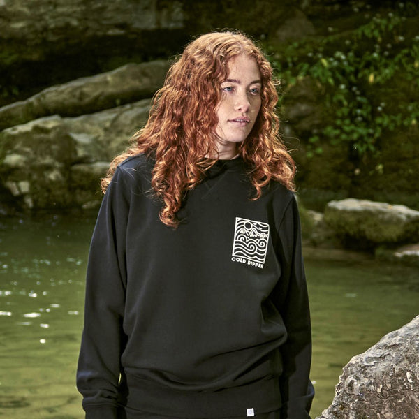 Women's Cold Dipper Black Sweatshirt