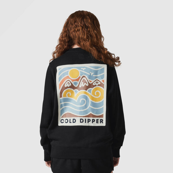 Women's Cold Dipper Black Sweatshirt