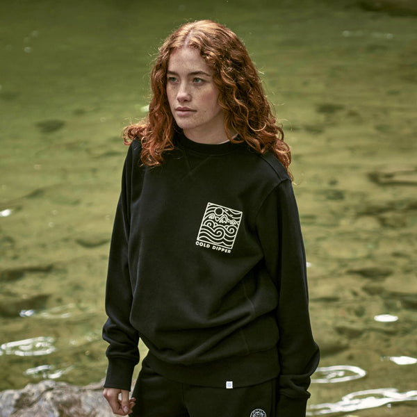 Women's Cold Dipper Black Sweatshirt