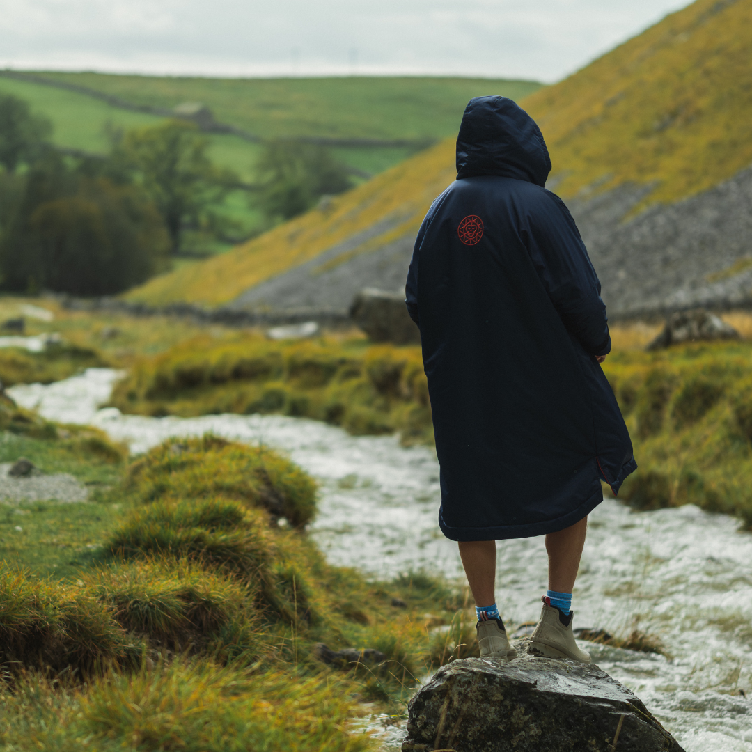 Unisex Brass Monkey Dip Coat Navy